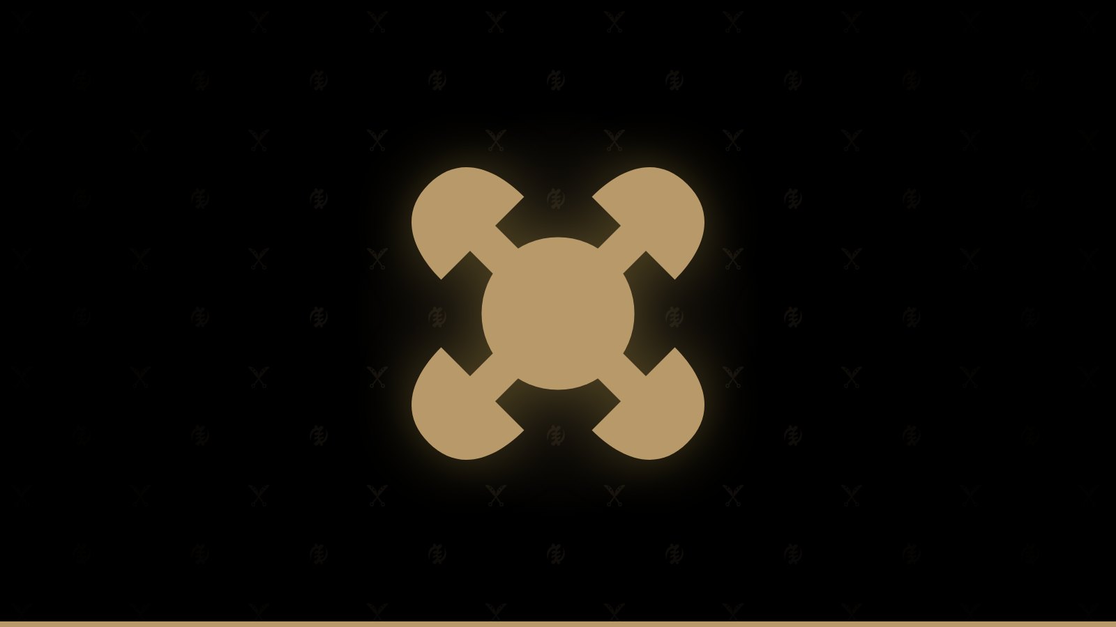 Symbole adinkra Akoma ntoso, or sur fond noir
